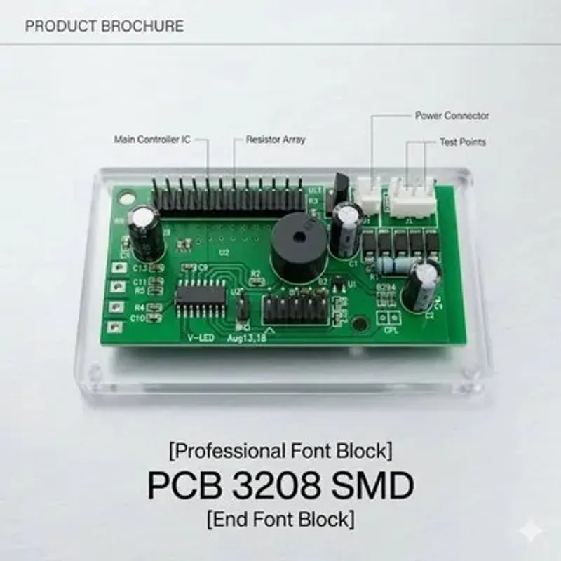 PCB SMD 3208 26 PIC DISPLAY CONNECTOR Scale Spare Parts - Care International Scale Pakistan